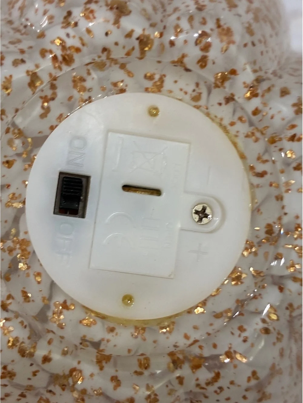 Decorative Light-Up Pumpkin with Crystal-Style Knob